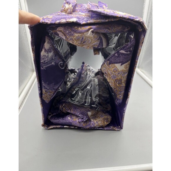 Joy Mangano Beauty Case Travel Organizer Bag Paisley NEW Storage Home Gifting - Picture 2 of 11